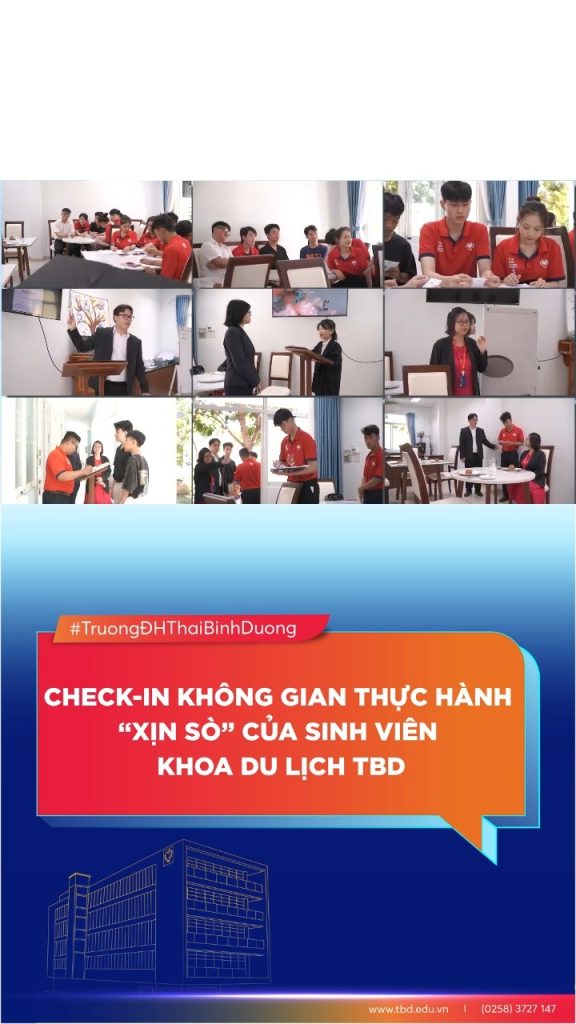Sinh viên khoa Du lịch TBD học thực hành trong không gian “xịn” cỡ nào? 🔥