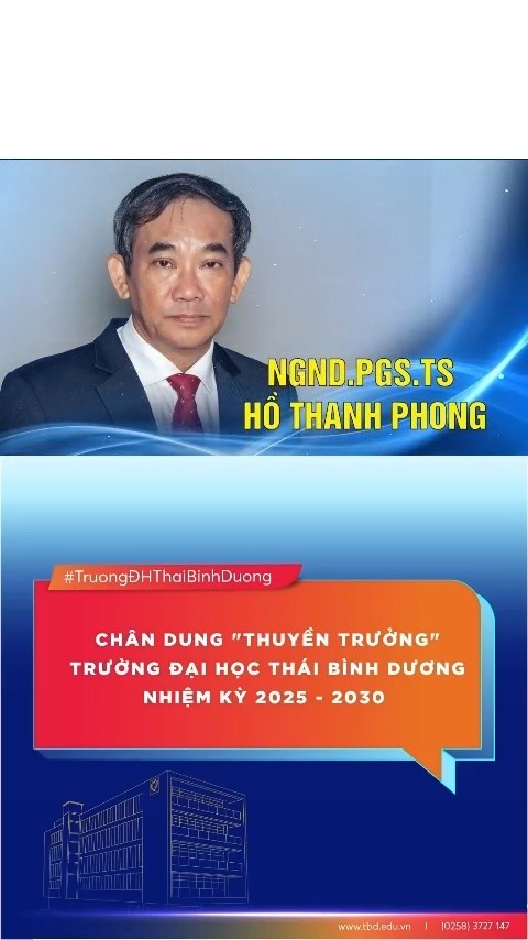 Chân dung NGND.PGS.TS Hồ Thanh Phong – Hiệu trưởng Trường Đại học Thái Bình Dương nhiệm kỳ 2025–2030